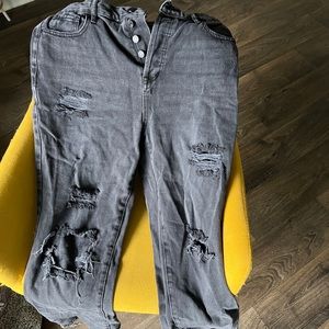 Pacsun black highwaisted jeans with rips